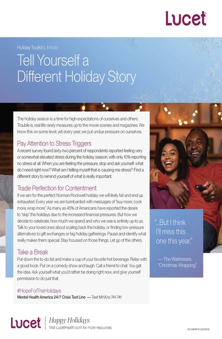 A Different Holiday Story | Article