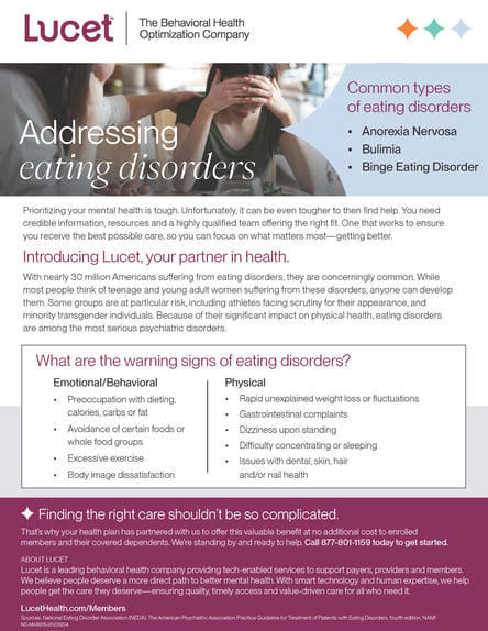 Addressing Eating Disorders | Guide