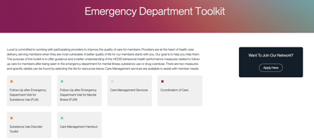Emergency Department Toolkit for Behavioral Health Care