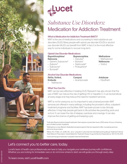 Substance Use Disorders: Medication for Addiction Treatment