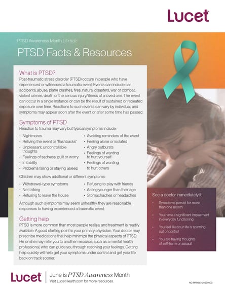PTSD Facts & Resources | Tip Sheet