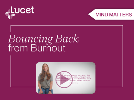 Mind Matters | Bouncing back from burnout 🕯️