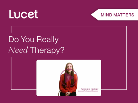 Mind Matters | Do you REALLY need therapy? 🧠