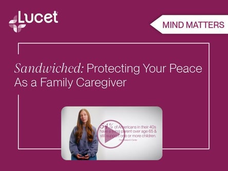 Mind Matters | Sandwiched: Protecting your peace as a family caregiver  🥪 