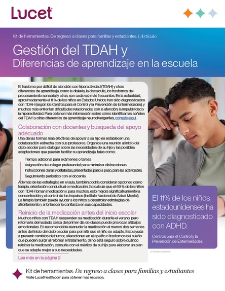 Gestión del TDAH y Diferencias de aprendizaje en la escuela | Artículo