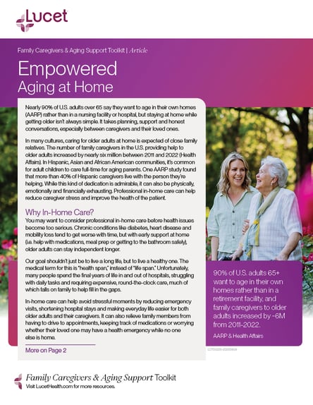 Empowered Aging at Home | Article