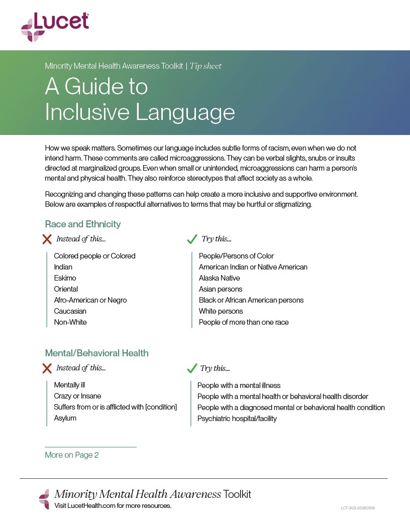 A Guide to Inclusive Language