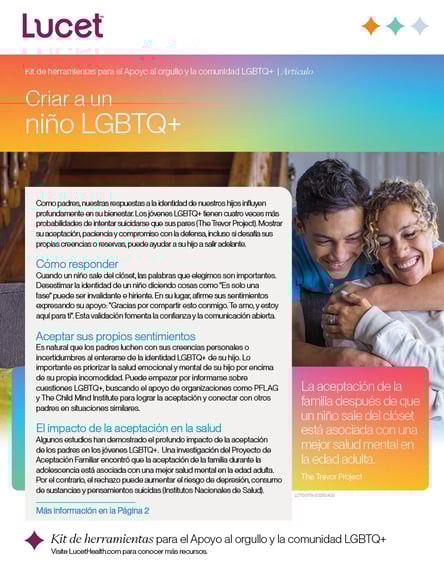 Criar a un niño LGBTQ+ | Artículo