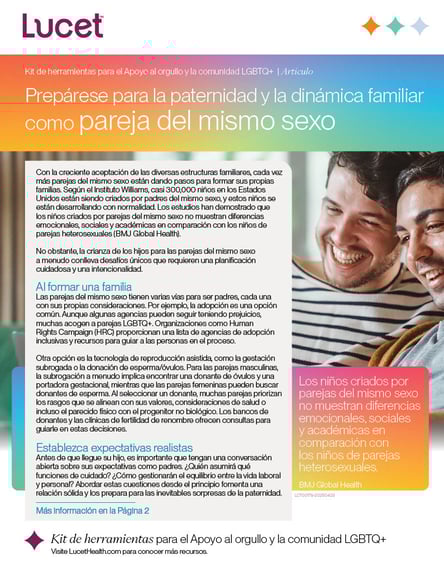 Prepárese para la paternidad y la dinámica familiar como pareja del mismo sexo | Artículo