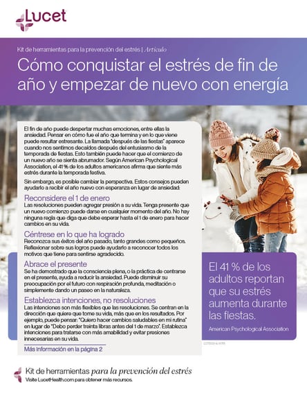 Cómo conquistar el estrés de fin de año y empezar de nuevo con energía | Artículo