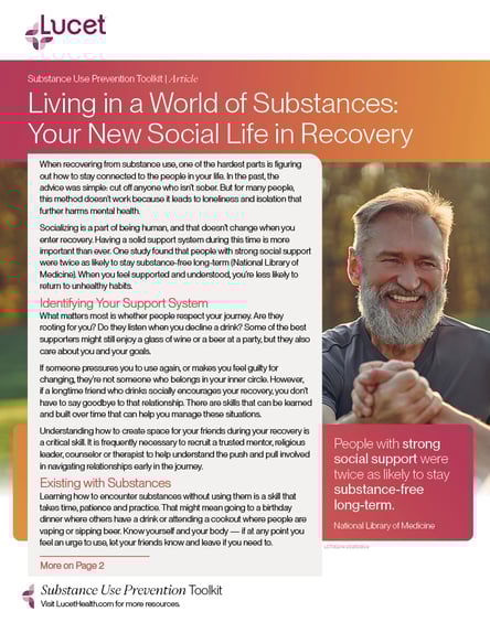 Living in a World of Substances: Your New Social Life in Recovery | Article