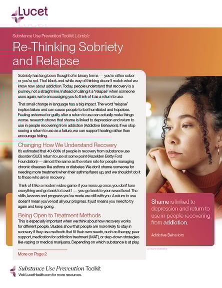 Rethinking Sobriety and Relapse | Article