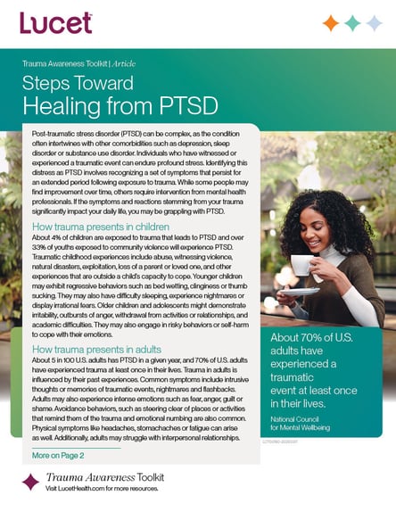 Steps Toward Healing from PTSD | Article
