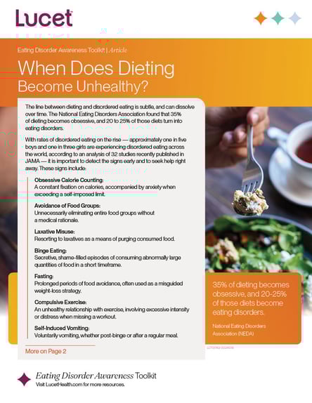 When Does Dieting Become Unhealthy | Article