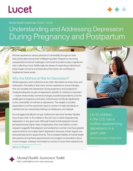 Understanding Depression during Pregnancy, Postpartum & Motherhood | Article