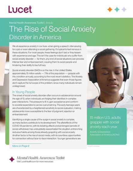 The Rise of Social Anxiety in America | Article