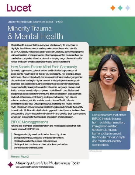 Minority Trauma & Mental Health | Article