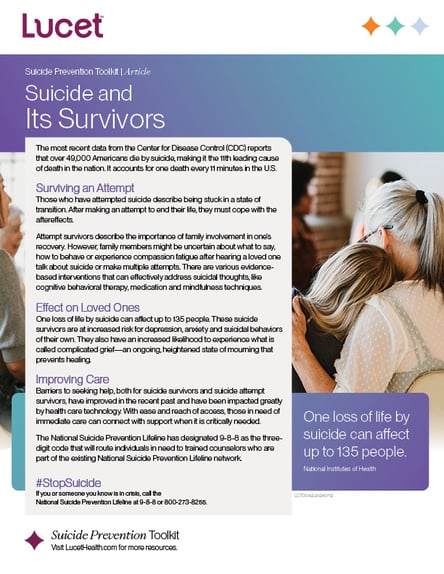 Suicide & Its Survivors | Article