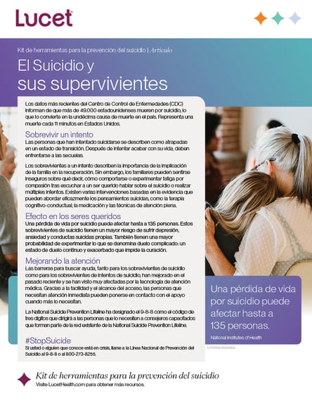 El Suicidio y sus supervivientes | Artículo