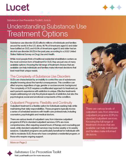 Understanding Substance Use Treatment Options | Article