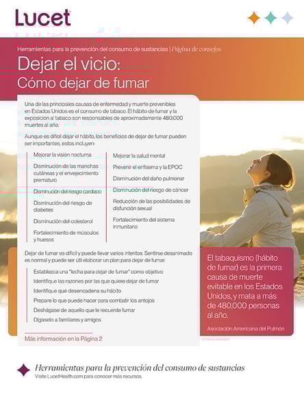 Dejar el vicio: Cómo dejar de fumar | Página de consejos