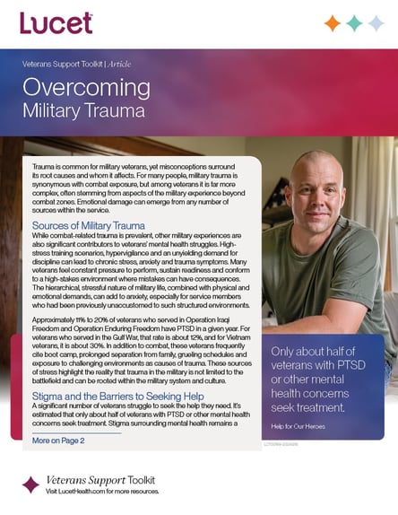 Overcoming Military Trauma | Article