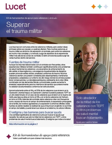 Superar el trauma militar | Artículo