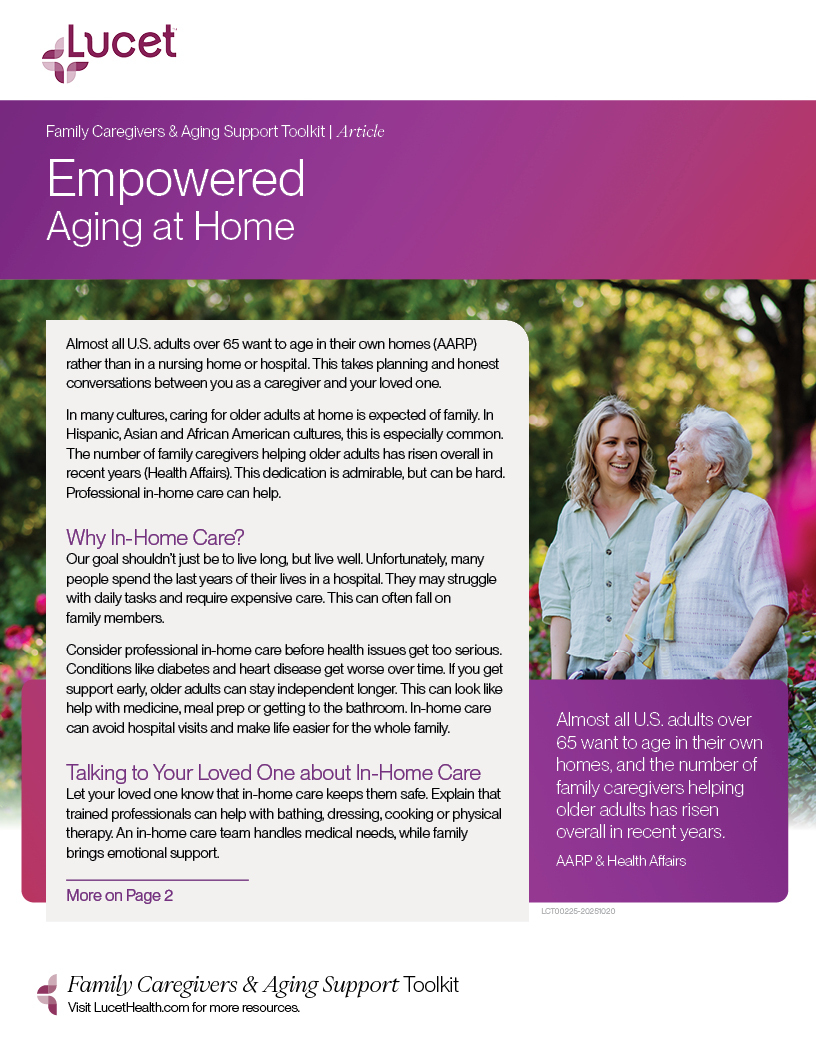 Empowered Aging at Home